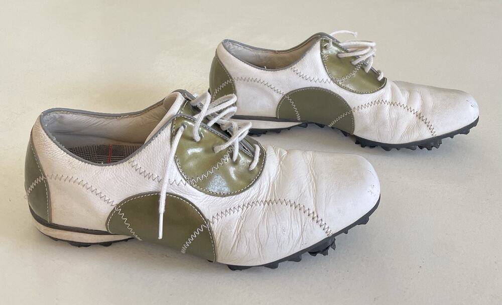 Foot Joy Lopro Collection Women's White Leather Golf Shoes Size 9.5 M 97075